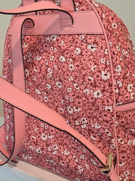 Michael Kors Pink Floral Abbey Large Backpack main image 4